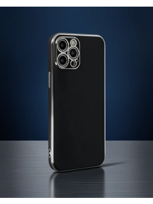 Apple İphone 12 Pro Kılıf Volet Silikon - Siyah