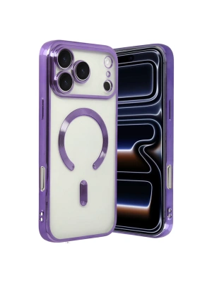 Apple iPhone 17 Pro Max Kross Magneticsafe Kapak - Mor