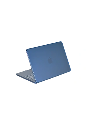 Apple MacBook Neo Şeffaf Macbook Kapak - Mavi