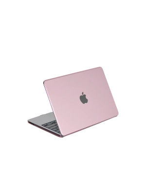 Apple MacBook Neo Şeffaf Macbook Kapak - Pembe