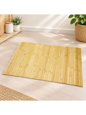 Bambu Çubuklu Kaydırmaz Banyo Paspası