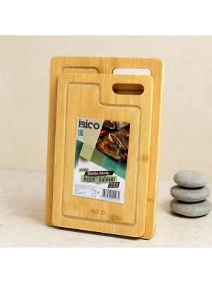 Bambu Kesme Tahtası Oval Kulplu