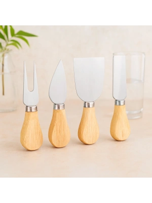 Bambu Saplı Peynir Bıçağı Seti