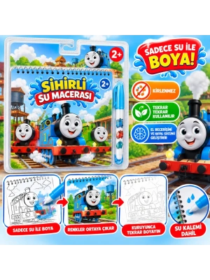 BK0014 Sihirli Boyama Kitabı Thomas
