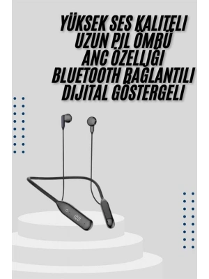 Bluetooth Kulaklık Kablolu Android ve İOS Uyumlu ANC Özellikli