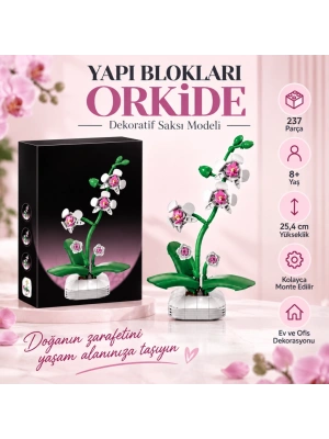 C59028W Saksılı Orkide Model 237 Parça Block Oyuncak