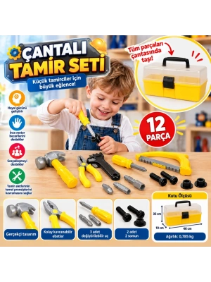 Çantalı Tamir Seti 12 Parça