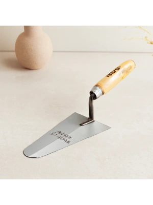 Çelik Sıva Mala 22 cm Ahşap Saplı