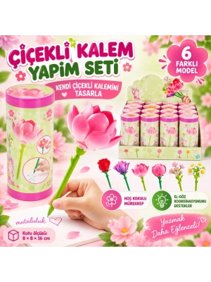Çiçekli Kalem Yapım Seti