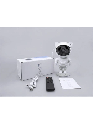 Çocuklara Özel Projeksiyon Astronot Lamba Speaker Sevimli