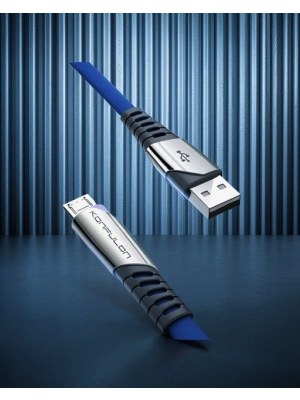 Dc16 Micro Usb Kablo 1m 2.4a - Mavi