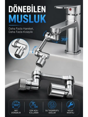 Dönebilen Musluk Özel Su Akış Tasarımı