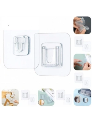 Geçmeli Klips Eşya Sabitleme Askısı 10lu Set