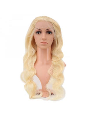 Gerçek Front Lace Dalgalı Platin Tül Peruk - 70-75cm