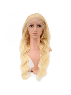 Gerçek Front Lace Dalgalı Platin Tül Peruk - 75-80cm