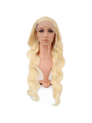 Gerçek Front Lace Dalgalı Platin Tül Peruk - 80-85cm