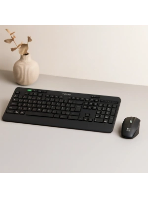 Kablosuz Klavye Mouse Seti (USB, Sessiz, Q Klavye)