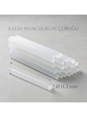 Kalın Mum Silikon Çubuğu - 11.3 mm - 1 Kilogram