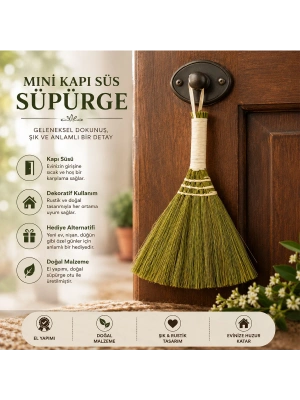 Kapı Süs - Süpürge Hasır Saplı