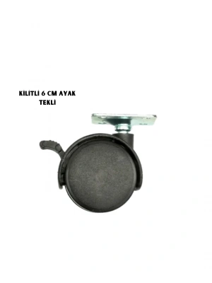 Kilitli 6CM Ayak Tekli