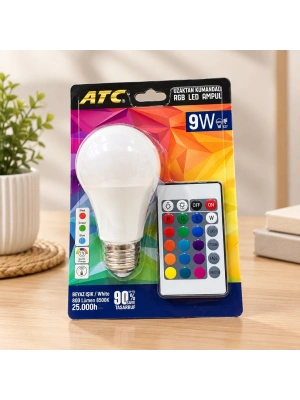 Kumandalı RGB LED Ampul 9 W
