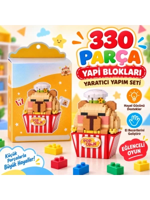 LZ-8876 Popcorn Model 330 Parça Block Oyuncak