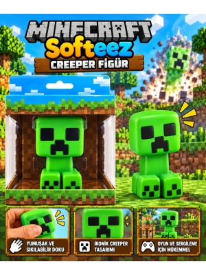 Minecraft Softeez Creeper Figür