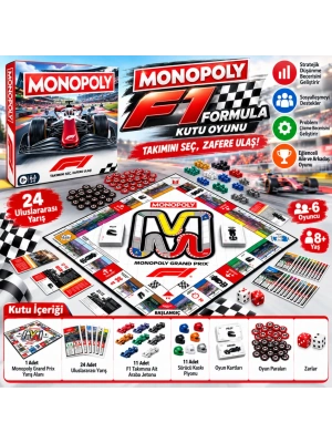 Monopoly F1 Formula Kutu Oyunu