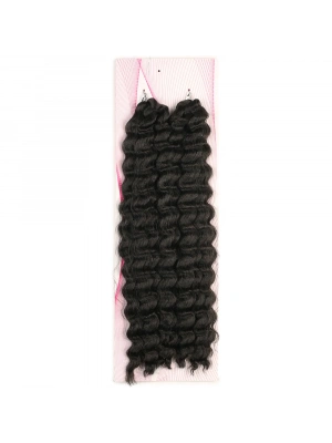 Nice Bulk Afro Su Dalgası Saç - Koyu Kestane
