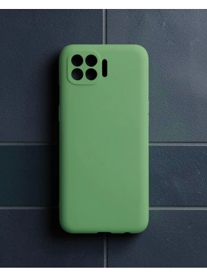 Oppo Reno 4 Lite Kılıf First Silikon - Yeşil
