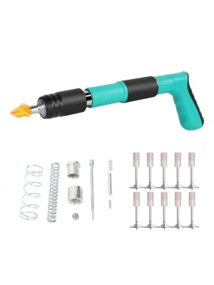 PM-20443 Mini Çivi Çakma Tabancası Taşıma Çantalı 50 Adet Barutlu Çivi Aksesuar Seti