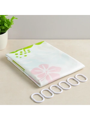 PVC Banyo Duş Perdesi Çift Kanat