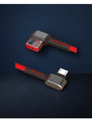 S73 Micro Usb Kablo 1m 2.1a - Kırmızı