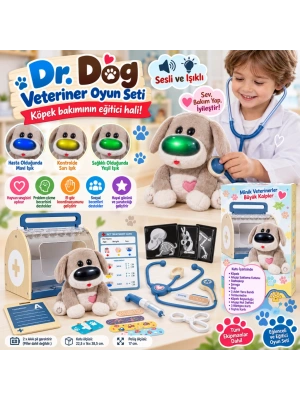 Sesli ve Işıklı Dr.Dog Veteriner Oyun Seti