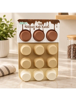 Silikon Muffin Kek Kalıbı Askılı