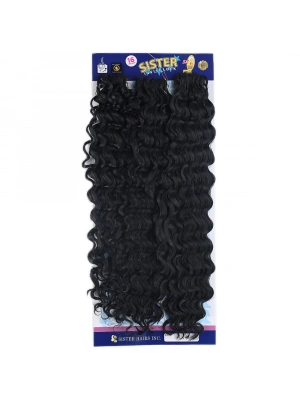 Sister Afro Dalgası Saç-Siyah 1