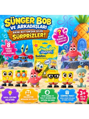 SpongeBob SquarePants Buddies 3D Sürpriz Figür Paketi