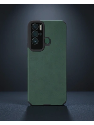 Tecno Pova Neo Kılıf Loop Deri Silikon - Yeşil