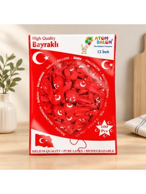 Türk Bayrağı Balonu 100lü