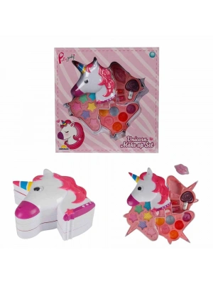 Unicorn Şekilli 3 Katlı Makyaj Güzellik Seti