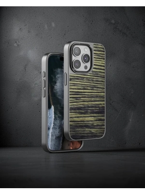Venco Apple İphone 15 Pro Wave Kapak - Koyu Kahve