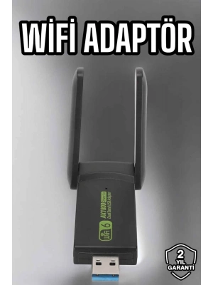 Wifi Adaptör Çift Bantlı Kablosuz Wifi Adaptörü
