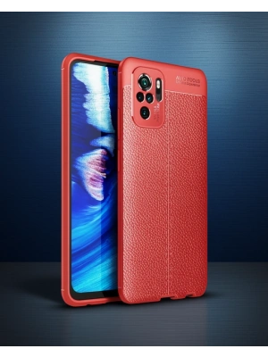 Xiaomi Redmi Note 10 Kılıf Auto Focus Kapak - Kırmızı