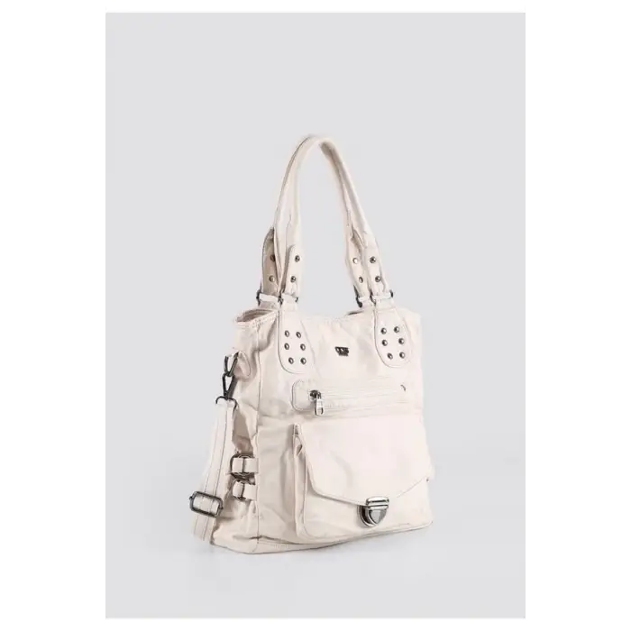 Asin Bej Cilt Omuz Çantası