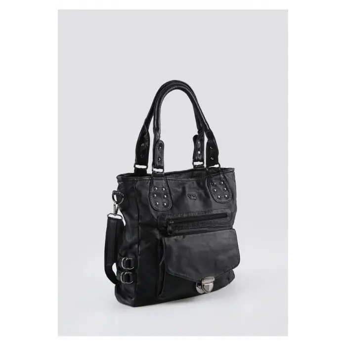 Asin Siyah Cilt Omuz Çantası