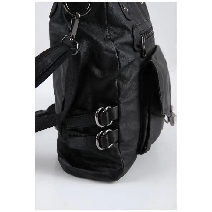 Asin Siyah Cilt Omuz Çantası