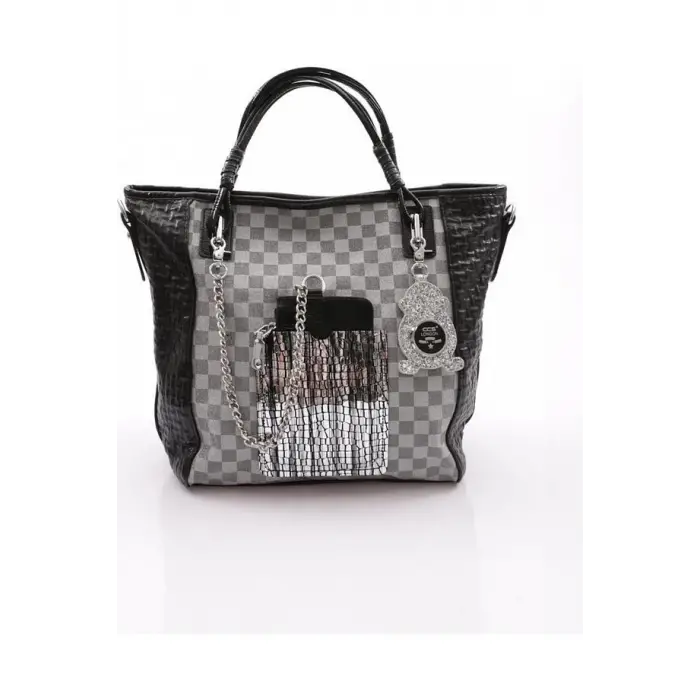 Avaj Siyah Cilt Omuz Çantası