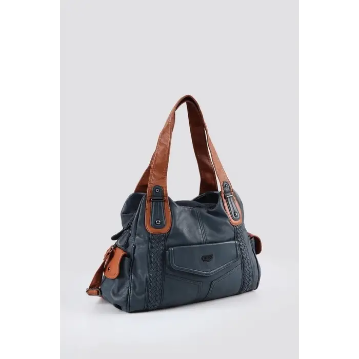 Batti Mavi Cilt Omuz Çantası