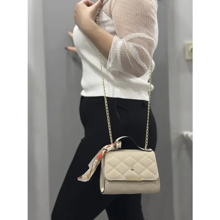 Bej cilt zoje çanta