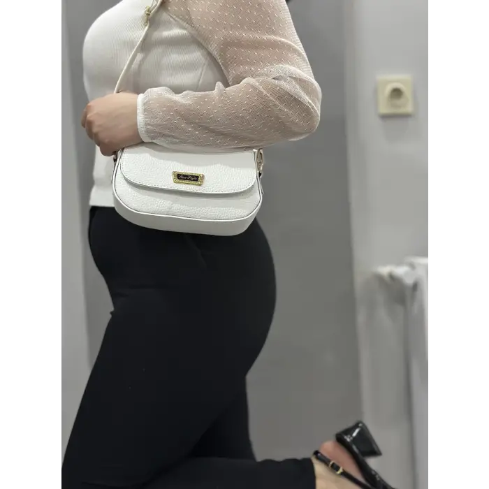 Beyaz cilt jessi çanta